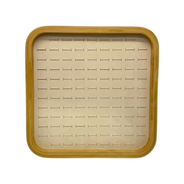 Ahşap Seri Büyük Yüzük Tablası Krem