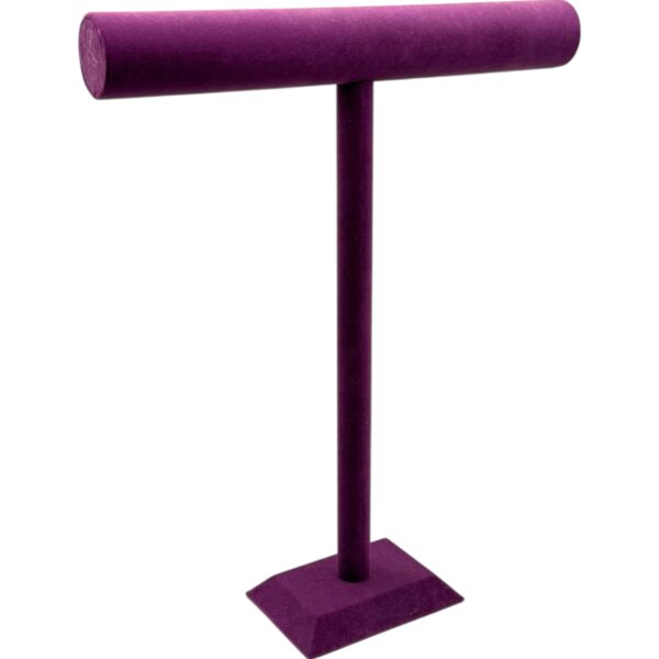 Uzun T Kolye Bileklik Standı Mor